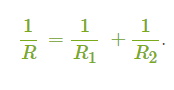 Загальний опір кола при паралельному з'єднанні формула