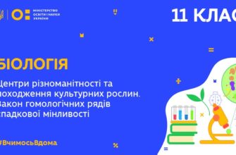 Біологія. Центри різноманітності та походження культурних рослин