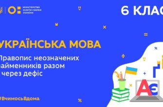 Українська мова. Правопис неозначених займенників разом і через дефіс