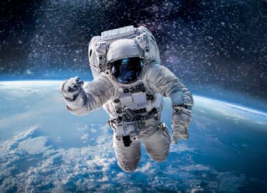 Астронавт у космосі. Фото NASA