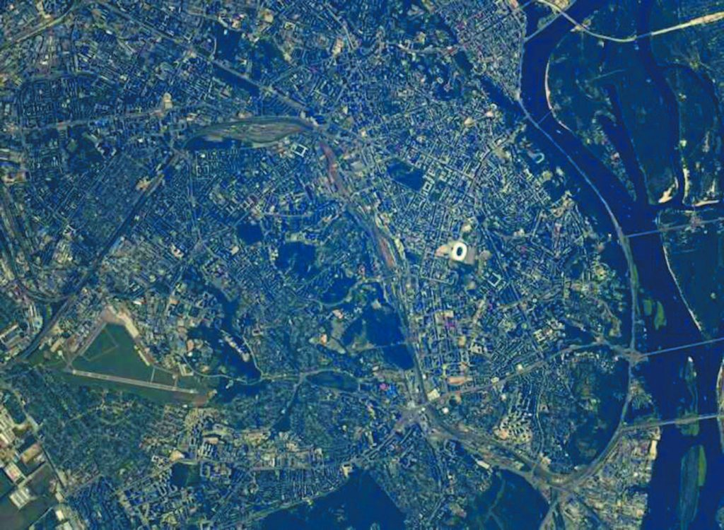 Космічний знімок Києва