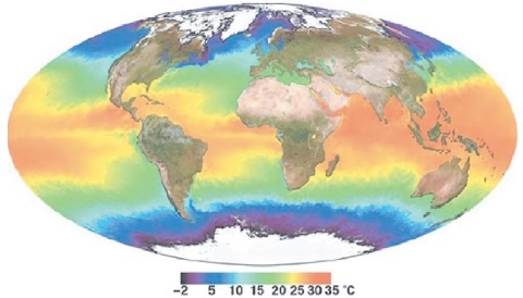 Температура поверхневих вод Світового океану